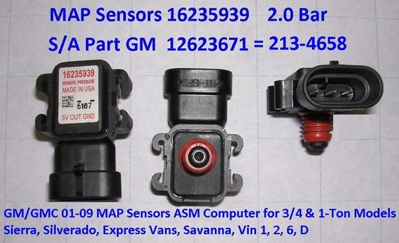 Gm 1 Bar Map Sensor Voltage Chart